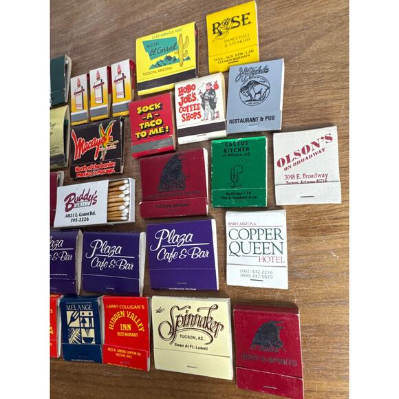Vintage Tucson Arizona AZ Matchbook Lot Some Front Strike Unstruck Matches 1980s - Picture 3 of 7
